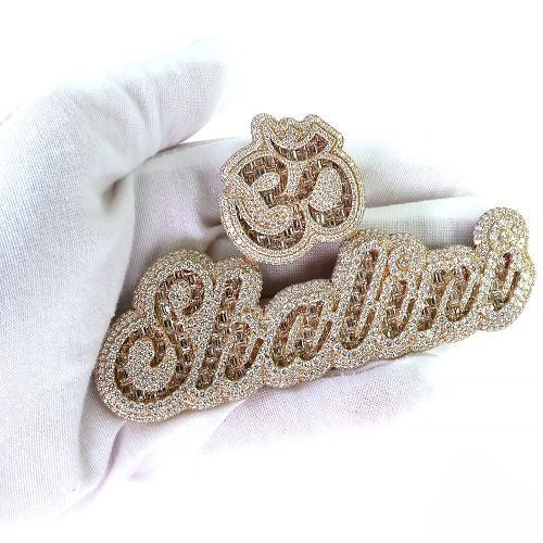 Custom Made Diamond Name Pendant
