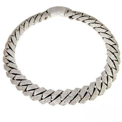 14K Gold Miami Cuban Diamond Chain