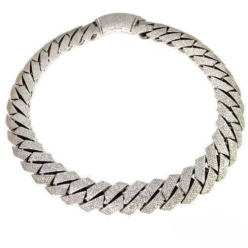 14K Gold Miami Cuban Diamond Chain