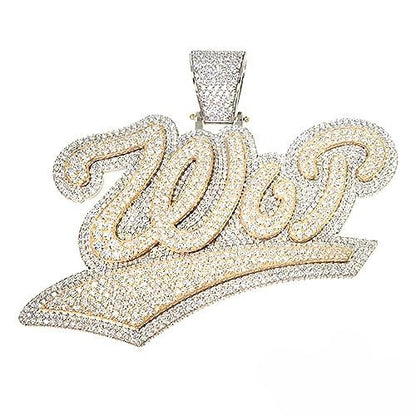 Custom Double Layer Diamond Pendant