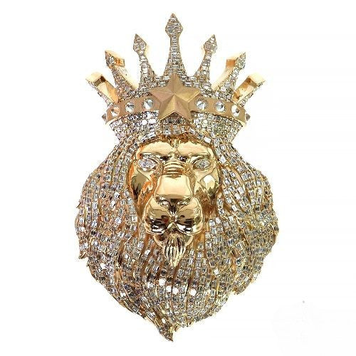The Royal King Lion Diamond Pendant
