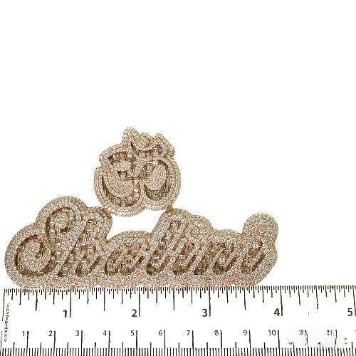 Custom Made Diamond Name Pendant