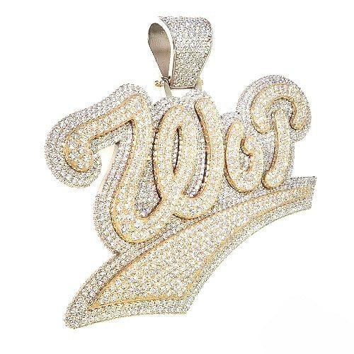 Custom Double Layer Diamond Pendant
